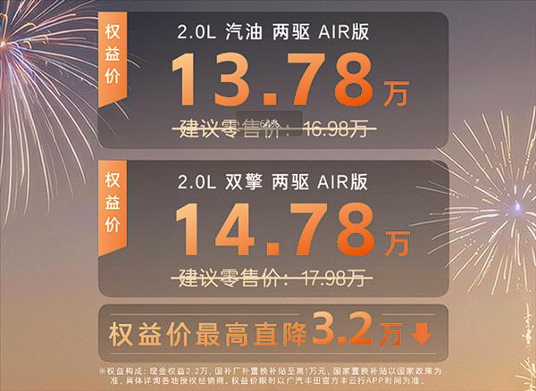  丰田史无前例新低！全新威兰达AIR版上市：13.78万起 新闻 丰田史无前例新低！全新威兰达AIR版上市：13.78万起 新闻 丰田史无前例新低！全新威兰达AIR版上市：13.78万起 新闻