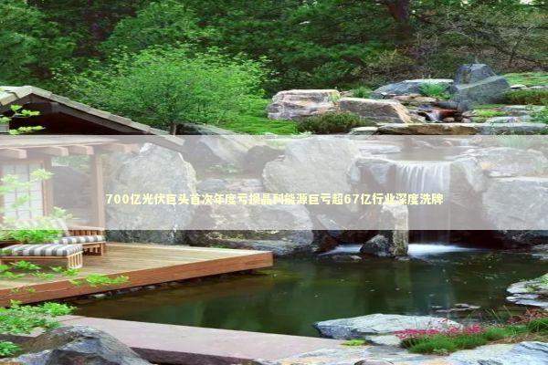 700亿光伏巨头首次年度亏损晶科能源巨亏超67亿行业深度洗牌 新闻