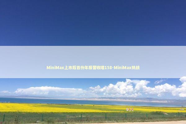 MiniMax上市后首份年报营收增158-MiniMax挑战 新闻