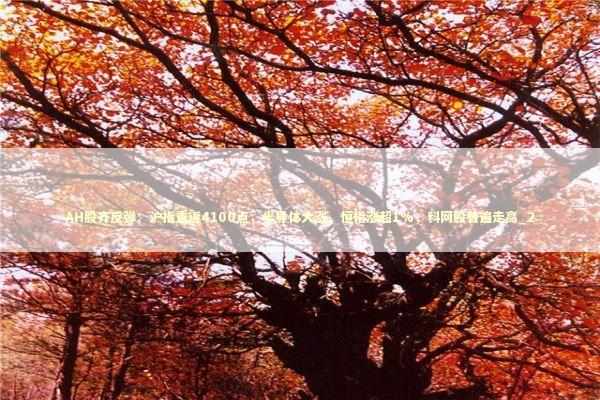 AH股齐反弹：沪指重返4100点，半导体大涨，恒指涨超1%，科网股普遍走高_2 新闻