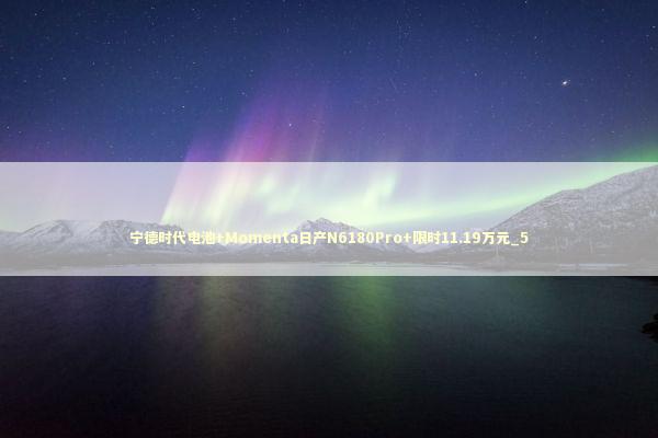 宁德时代电池+Momenta日产N6180Pro+限时11.19万元_5 新闻